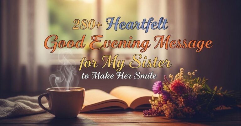 280-heartfelt-good-evening-message-for-my-sister-to-make-her-smile