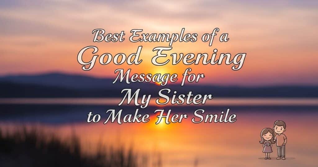 best-examples-of-a-good-evening-message-for-my-sister-to-make-her-smile