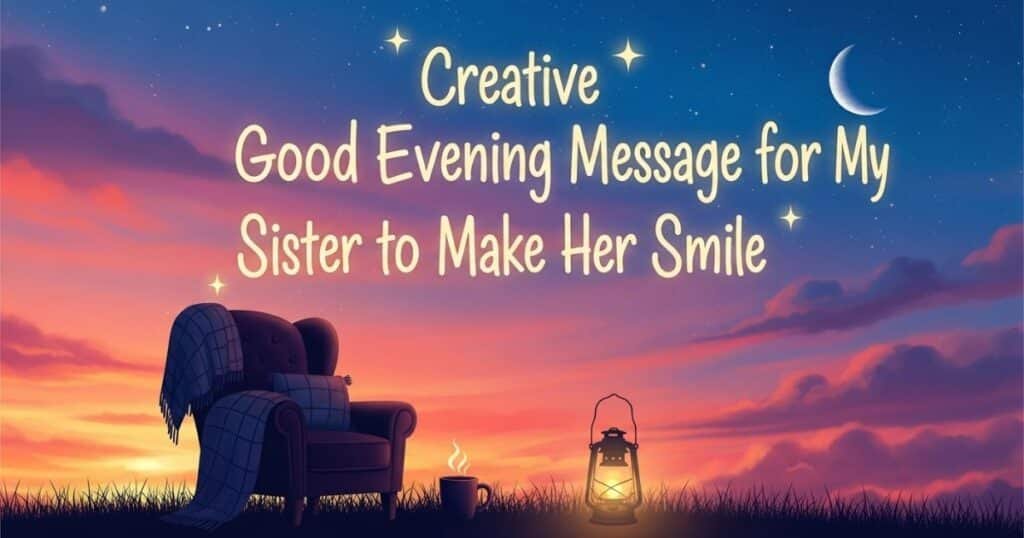 creative-good-evening-message-for-my-sister-to-make-her-smile