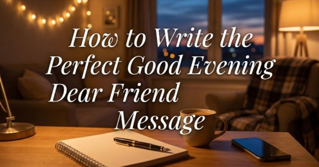 how-to-write-the-perfect-good-evening-dear-friend-message